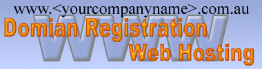 Web domain registration and Web hosting packages.